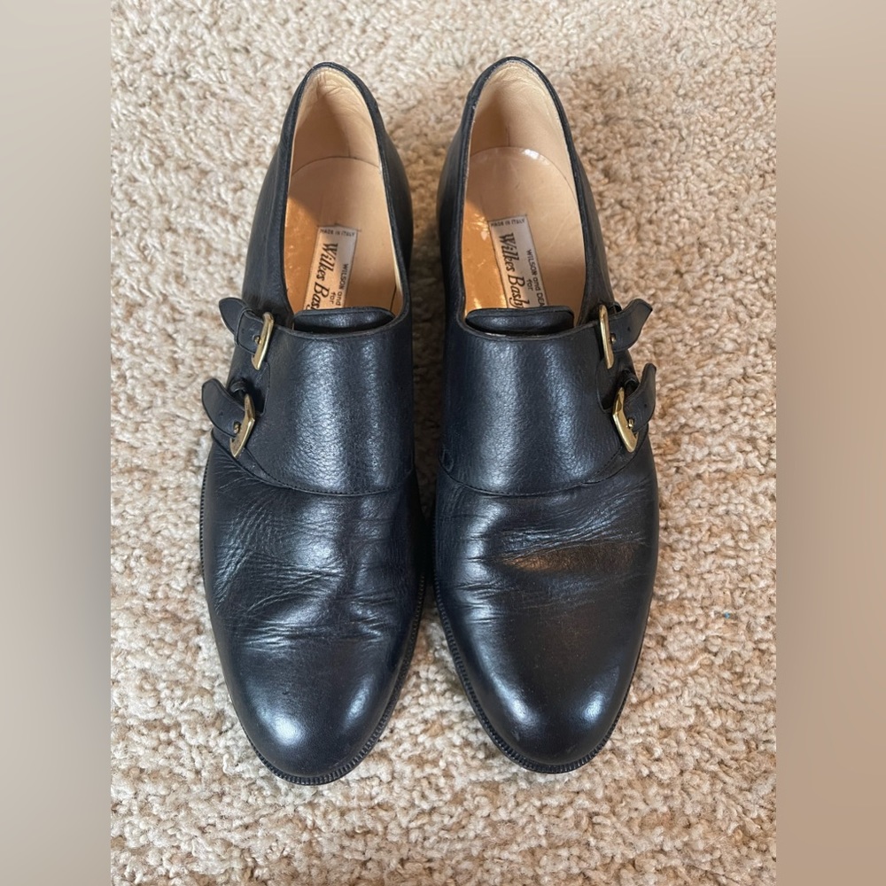 Wilkes Bashford leather monk strap - sz 8 M Italy